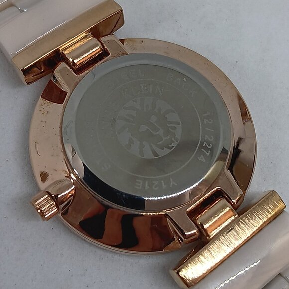 Anne Klein 12/2274RGST Women's 30mm Rose Tone + Ceramic Watch & Bracelet Set - Picture 7 of 11
